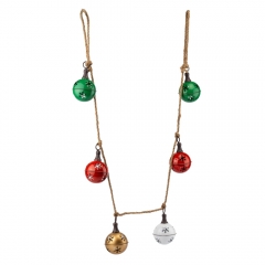 Гирлянда с 6 колокольчиками, разноцветная, 160 см (6033-018)