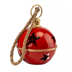 Металлический колокольчик, красный, 22 см (6033-021)