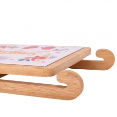 УЦІНКА Набір піал з дощечкою на бамбуковій підставці "Сани"(Відклеєна досточка) (00BR-6020-005)