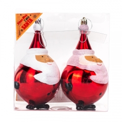 Набор елочных игрушек "Санта" (2 шт), 15 см (9125-047)