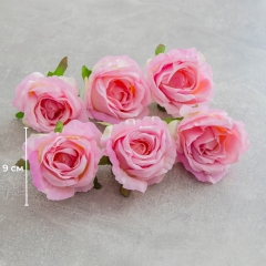 Головка розы, розовая, 9 см (8503-008/1)
