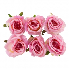 Головка розы, розовая, 9 см (8503-008/1)