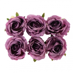 Головка розы, темно-сиреневая, 9 см (8503-008/3)