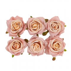 Головка розы, светло-розовая, 6 см (8503-009/1)