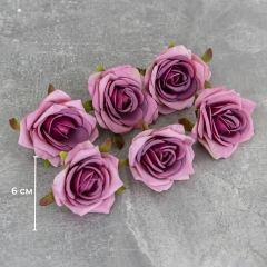 Головка розы, темно-розовая, 6 см (8503-009/3)