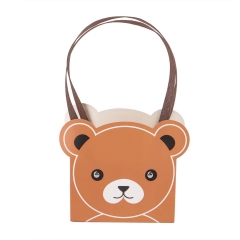 Коробка для цветов "Медвежонок" 14,51017, коричневая (8916-010-1)