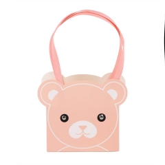 Коробка для цветов "Медвежонок" 14,51017, персиковая (8916-010-2)