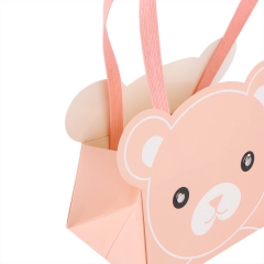 Коробка для цветов "Медвежонок" 14,51017, персиковая (8916-010-2)