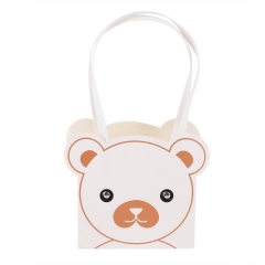 Коробка для цветов "Медвежонок" 14,51017, белая (8916-010-3)