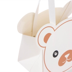 Коробка для цветов "Медвежонок" 14,51017, белая (8916-010-3)