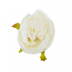 Набор декоративных цветов "Бутон пионии" белый (6018-035)