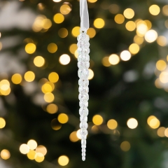 Набор из 2 елочных украшений «Хрустальные сосульки», 14,7 см. (6040-002)
