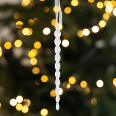 Набор из 4 елочных украшений "Блестящая сосулька", 13,2 см. (6040-020)