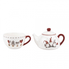 Чайник и чашка с гномами (010NG)