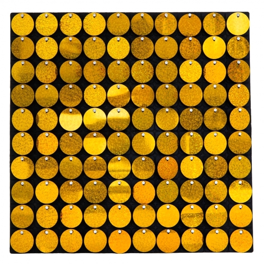 Декоративна панель з паєтками для фотозони, золота, 30*30см, 100 паєток (8519-003)
