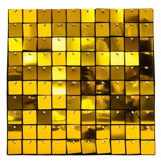 Декоративна панель з паєтками для фотозони, золота, 30*30см, 100 паєток (8519-006)