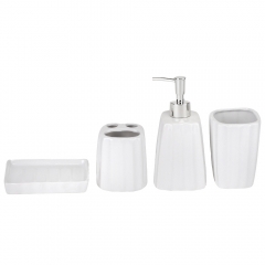 Набір для ванної кімнати "Оаза затишку", білий, 18 см (9190-007)