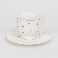 Набір "Крапанка" на 6 персон, білий, 250 мл (19296-014)