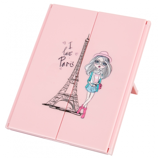 Дзеркало косметичне на підставці "Дівчина в Парижі" (319JH)
