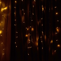 Гирлянда-штора 200 LED, желтая, 3*2 м, от USB (9133-022)