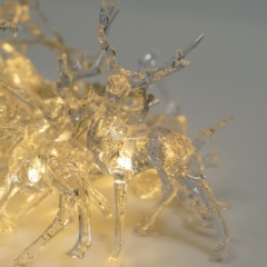 Гирлянда-штора "Олени", 10 LED, желтая, 3 м, от электросети (9133-027)