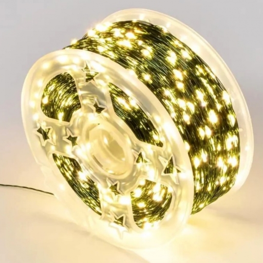 Гірлянда "Феєрія" 1000 LED, жовта, 25 м, від електромережі (9133-039)