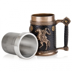 Пивной бокал "Битва викингов", 600 мл, 15 см (77659A4)