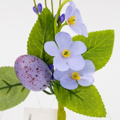 Пасхальная декоративная веточка "Фиолетовая крашанка", 26 см (5107-003/purple)