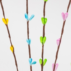 Пасхальная декоративная веточка "Ивовые котики", 31 см (5107-004)