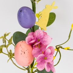 Пасхальная декоративная веточка "Пасхальный кролик", 46 см (5107-007)