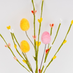 Пасхальная декоративная веточка "Крашанки", 30 см (5107-008)