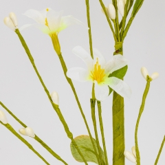 Пасхальная декоративная веточка "Первые цветы", 50 см (5107-011/green)