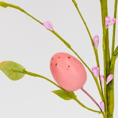 Пасхальная декоративная веточка "Первые цветы", 50 см (5107-011/pink)