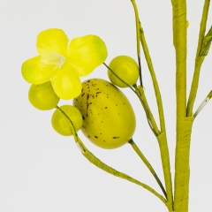 Пасхальная декоративная веточка "Зеленые крашанки", 57 см (5107-019/6)