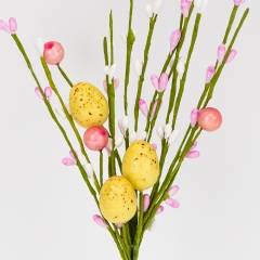 Пасхальная декоративная веточка "Пасхальные крашанки", 31 см (5107-020)