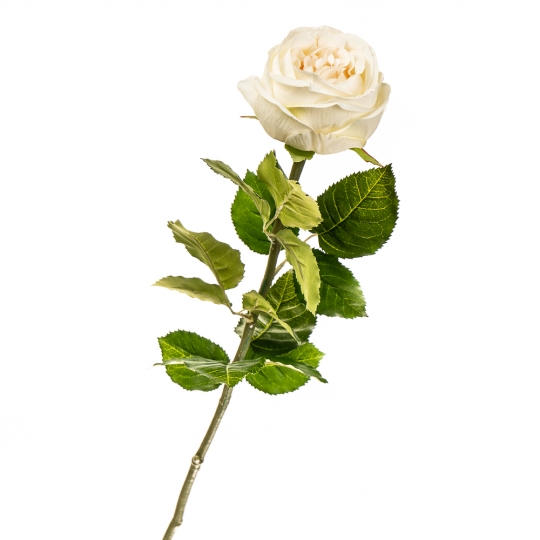 Квітка штучна "Троянда біла" (2000-033WT)