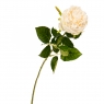 Квітка штучна "Троянда оксамитова білосніжна" (2000-035WT)