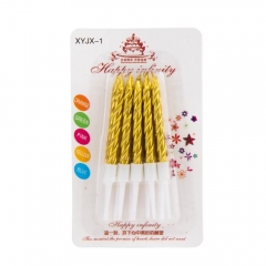 Набор свечек для торта "Мечты", золотые (18914-015)