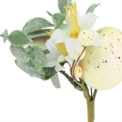 Декоративная веточка "Желтые крашанки", 18 см (5004-040)