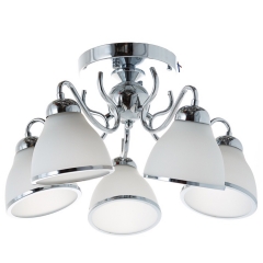 Люстра стельова біла на 5 конусних ламп (MT003/5)