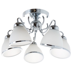 Люстра стельова біла на 5 конусних ламп (MT003/5)