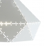 Люстра-підвіс біла з полігональною структурою (ZD038A/D400 (white))