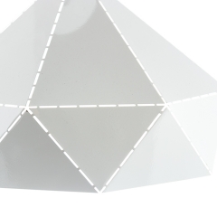 Люстра-подвес белая из металла и дерева 40*35 (ZD038B/D400 (white)) (ZD038B/D400 (white))