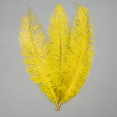 Страусиное перо 55 см желто-зеленый (8501-001/green)