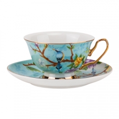 Чашка с блюдцем “Spring Birds”, 200 мл * Рандомный вибор дизайна (00BR-9217-004)