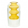 УЦІНКА Скляна ваза "Сонячне тепло", 15 см. (Наплив скла) (00BR-8605-021)
