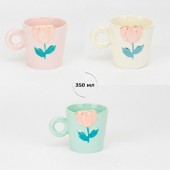 Кружка "Тюльпан", 350 мл * Рандомний вибір дизайну (19297-017)