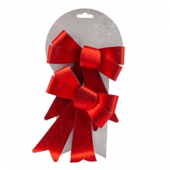 Набір червоних бантів (2 шт), 17 см (6040-053)