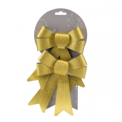 Набір золотих бантів (2 шт), 17 см (6040-055)