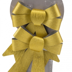 Набір золотих бантів (2 шт), 17 см (6040-055)